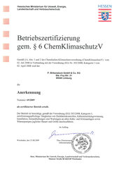 Berechtigung gemäß Verordnung (EG) 303/2008, Kategorie I